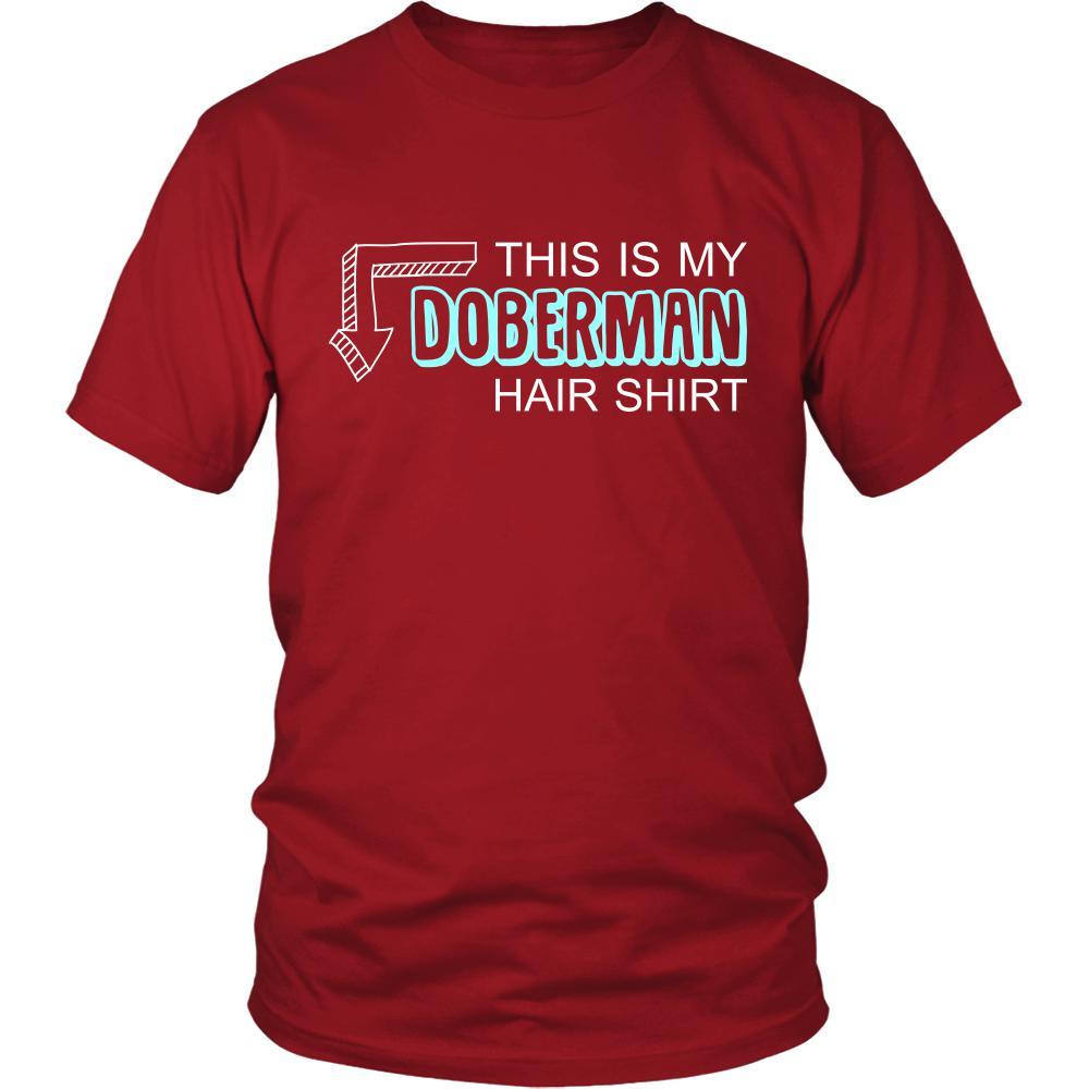 Doberman Shirt - This is my Doberman hair shirt - Dog Lover Gift-T-shirt-Teelime | shirts-hoodies-mugs