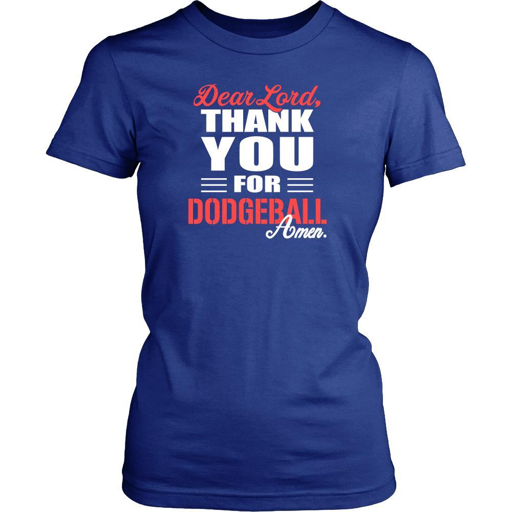 Dodgeball Shirt - Dear Lord, thank you for Dodgeball Amen- Hobby-T-shirt-Teelime | shirts-hoodies-mugs