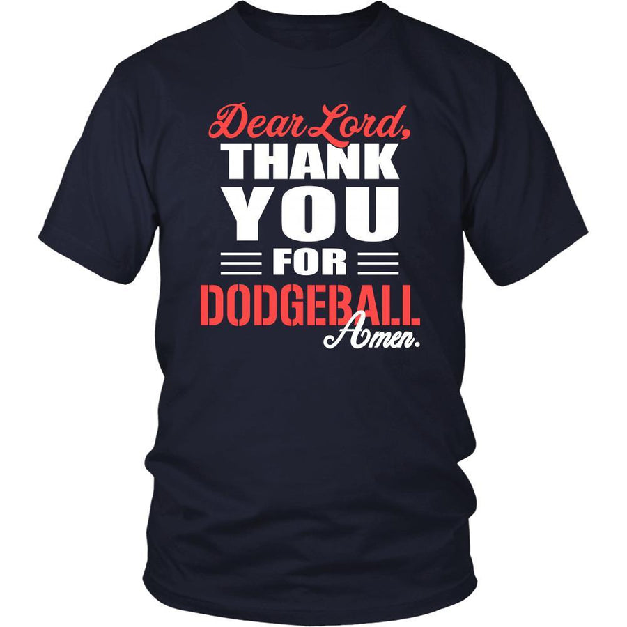 Dodgeball Shirt - Dear Lord, thank you for Dodgeball Amen- Hobby-T-shirt-Teelime | shirts-hoodies-mugs