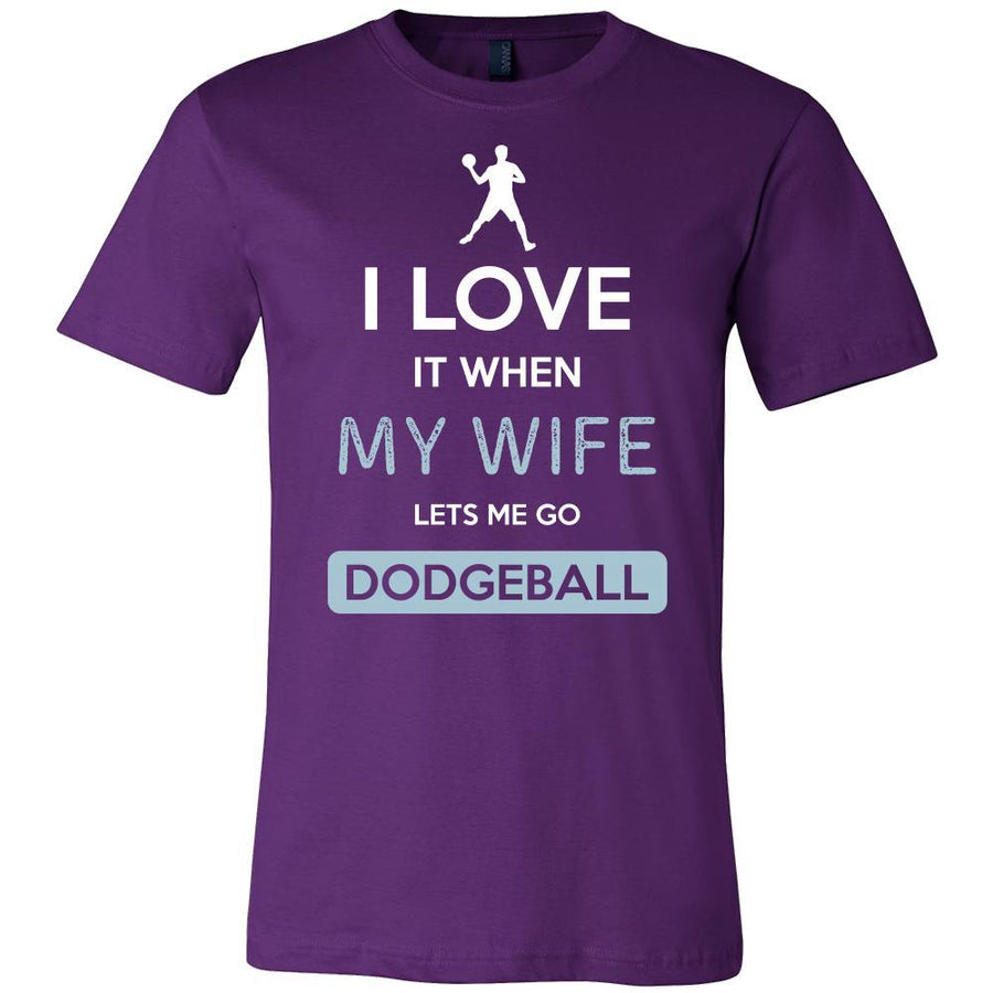 Dodgeball Shirt - I love it when my wife lets me go Dodgeball - Hobby Gift