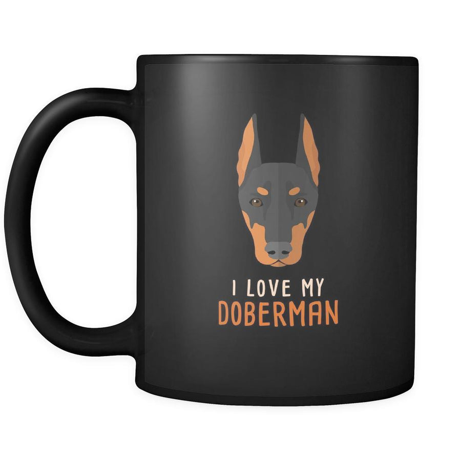 Dog Lover Cofee cup - I love my Doberman
