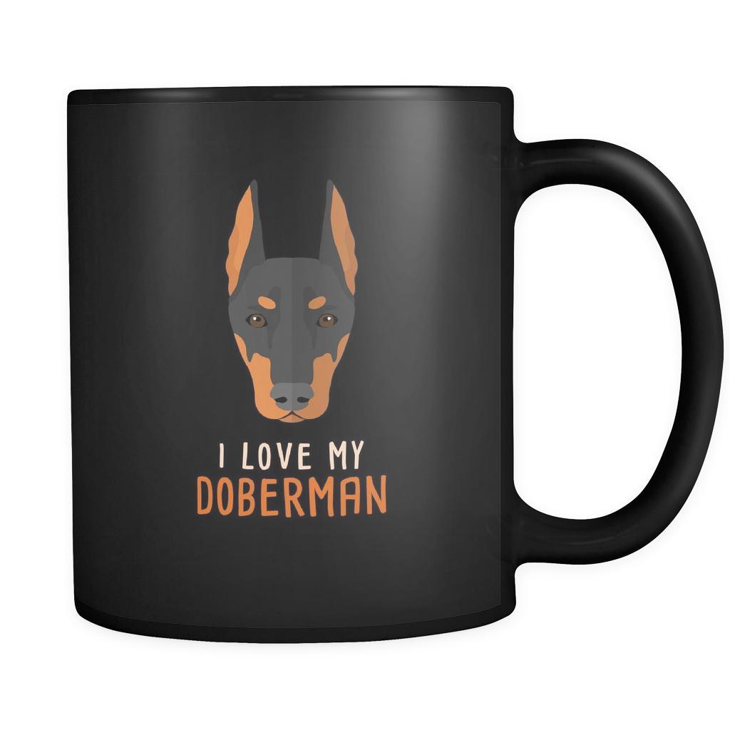 Dog Lover Cofee cup - I love my Doberman