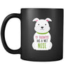 Dogs My therapist has a wet nose 11oz Black Mug-Drinkware-Teelime | shirts-hoodies-mugs