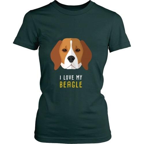Dogs T Shirt - I love my Beagle-T-shirt-Teelime | shirts-hoodies-mugs