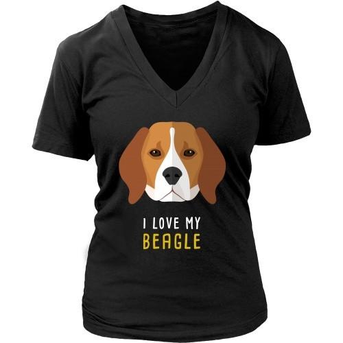 Dogs T Shirt - I love my Beagle-T-shirt-Teelime | shirts-hoodies-mugs