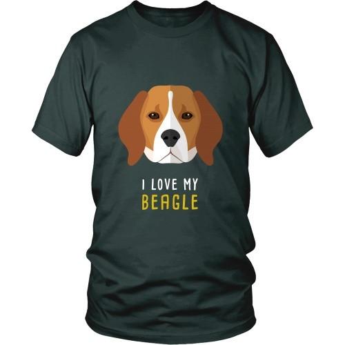 Dogs T Shirt - I love my Beagle-T-shirt-Teelime | shirts-hoodies-mugs