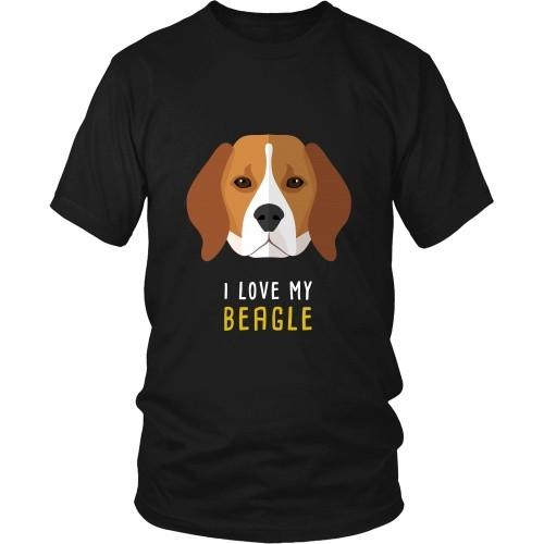 Dogs T Shirt - I love my Beagle-T-shirt-Teelime | shirts-hoodies-mugs