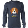 Dogs T Shirt - I love my Beagle-T-shirt-Teelime | shirts-hoodies-mugs