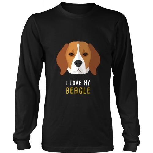 Dogs T Shirt - I love my Beagle-T-shirt-Teelime | shirts-hoodies-mugs