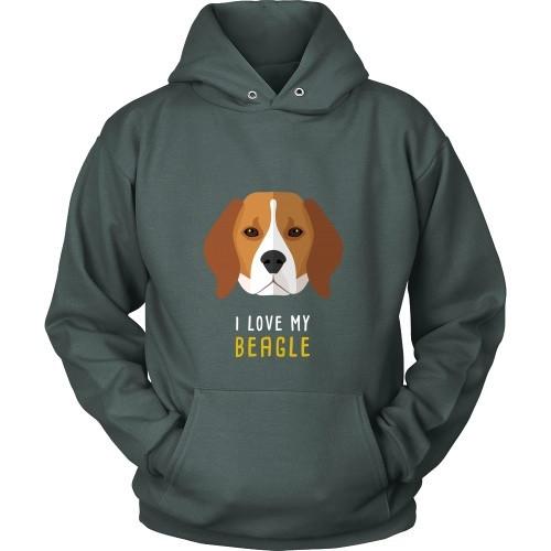 Dogs T Shirt - I love my Beagle-T-shirt-Teelime | shirts-hoodies-mugs