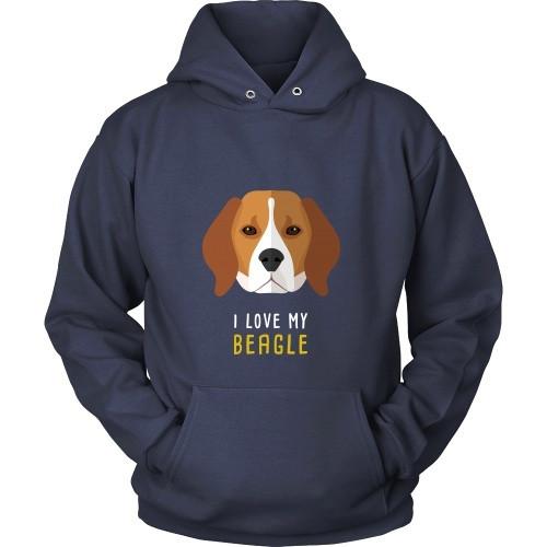 Dogs T Shirt - I love my Beagle-T-shirt-Teelime | shirts-hoodies-mugs