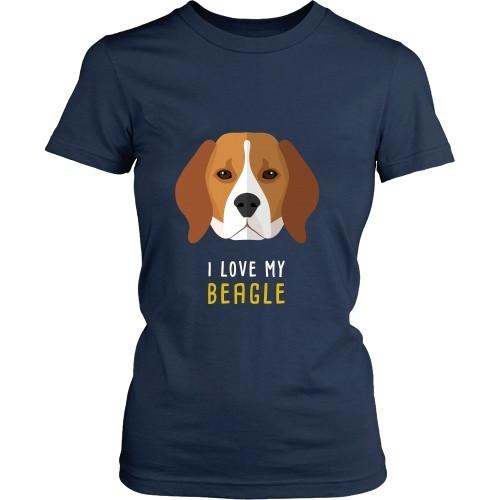 Dogs T Shirt - I love my Beagle-T-shirt-Teelime | shirts-hoodies-mugs