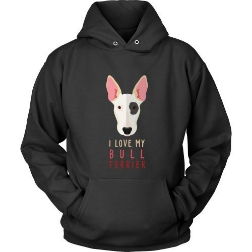 Dogs T Shirt - I love my Bull Terrier-T-shirt-Teelime | shirts-hoodies-mugs