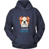 Dogs T Shirt - I love my Bulldog-T-shirt-Teelime | shirts-hoodies-mugs