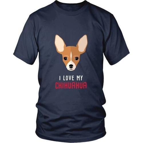 Dogs T Shirt - I love my Chihuahua-T-shirt-Teelime | shirts-hoodies-mugs