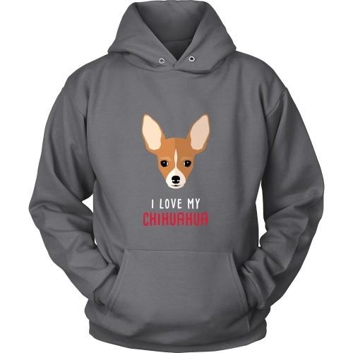 Dogs T Shirt - I love my Chihuahua-T-shirt-Teelime | shirts-hoodies-mugs