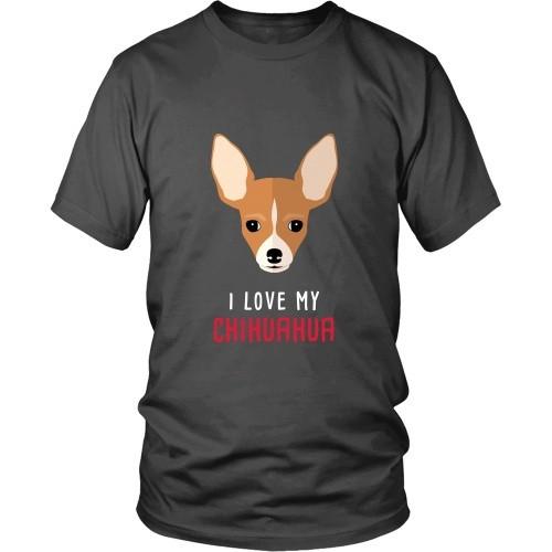 Dogs T Shirt - I love my Chihuahua