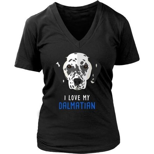 Dogs T Shirt - I love my Dalmatian-T-shirt-Teelime | shirts-hoodies-mugs
