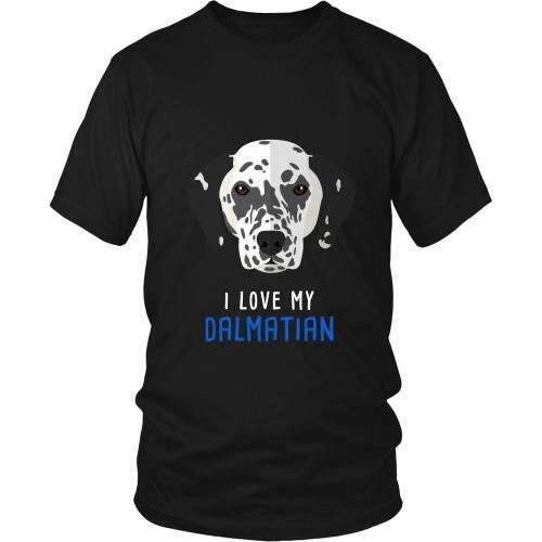 Dogs T Shirt - I love my Dalmatian-T-shirt-Teelime | shirts-hoodies-mugs