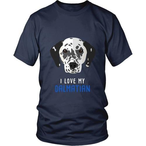 Dogs T Shirt - I love my Dalmatian-T-shirt-Teelime | shirts-hoodies-mugs
