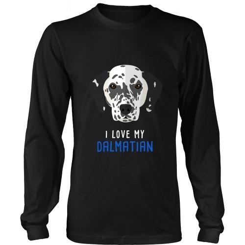 Dogs T Shirt - I love my Dalmatian-T-shirt-Teelime | shirts-hoodies-mugs