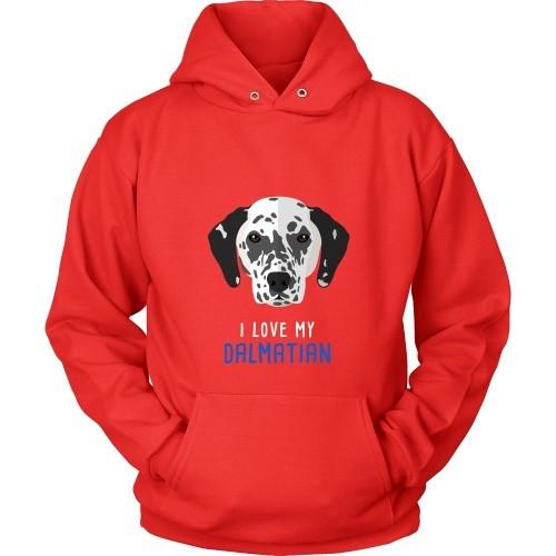 Dogs T Shirt - I love my Dalmatian-T-shirt-Teelime | shirts-hoodies-mugs