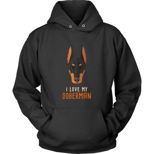 Dogs T Shirt - I love my Doberman-T-shirt-Teelime | shirts-hoodies-mugs