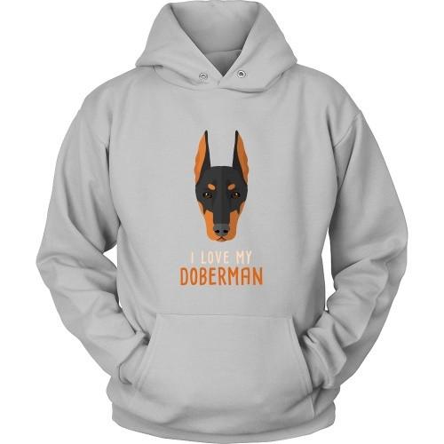 Dogs T Shirt - I love my Doberman-T-shirt-Teelime | shirts-hoodies-mugs