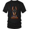 Dogs T Shirt - I love my Doberman-T-shirt-Teelime | shirts-hoodies-mugs