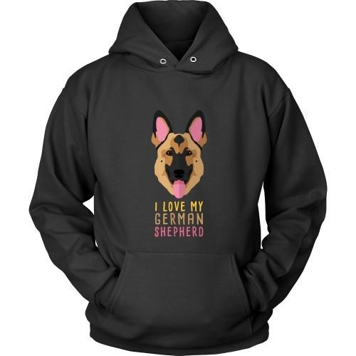Dogs T Shirt - I love my German Shepherd-T-shirt-Teelime | shirts-hoodies-mugs