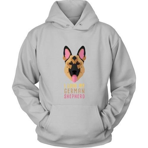 Dogs T Shirt - I love my German Shepherd-T-shirt-Teelime | shirts-hoodies-mugs