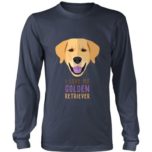 Dogs T Shirt - I love my Golden Retriever-T-shirt-Teelime | shirts-hoodies-mugs