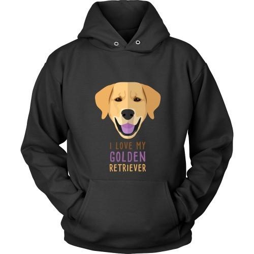 Dogs T Shirt - I love my Golden Retriever-T-shirt-Teelime | shirts-hoodies-mugs