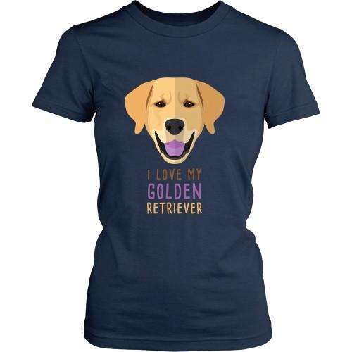 Dogs T Shirt - I love my Golden Retriever-T-shirt-Teelime | shirts-hoodies-mugs