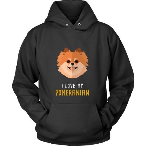 Dogs T Shirt - I love my Pomeranian-T-shirt-Teelime | shirts-hoodies-mugs