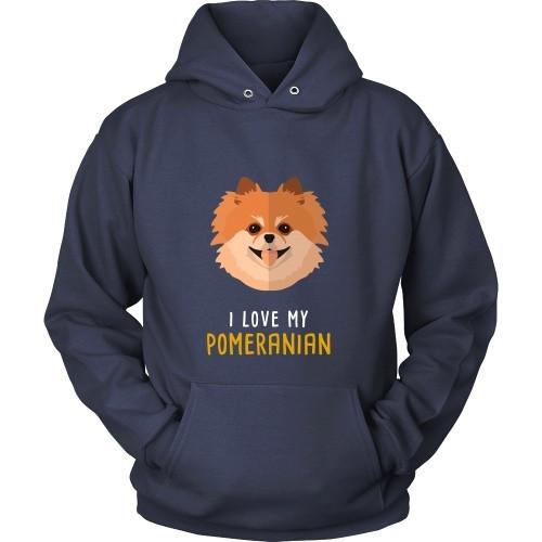 Dogs T Shirt - I love my Pomeranian-T-shirt-Teelime | shirts-hoodies-mugs