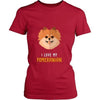 Dogs T Shirt - I love my Pomeranian-T-shirt-Teelime | shirts-hoodies-mugs
