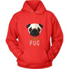 Dogs T Shirt - I love my Pug-T-shirt-Teelime | shirts-hoodies-mugs