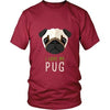 Dogs T Shirt - I love my Pug-T-shirt-Teelime | shirts-hoodies-mugs