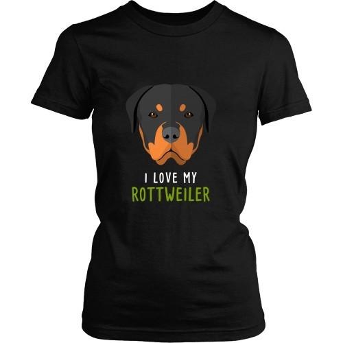 Dogs T Shirt - I love my Rottweiler-T-shirt-Teelime | shirts-hoodies-mugs