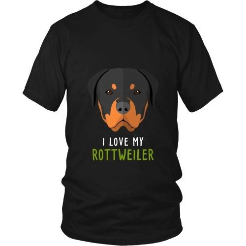 Dogs T Shirt - I love my Rottweiler-T-shirt-Teelime | shirts-hoodies-mugs