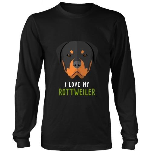 Dogs T Shirt - I love my Rottweiler-T-shirt-Teelime | shirts-hoodies-mugs