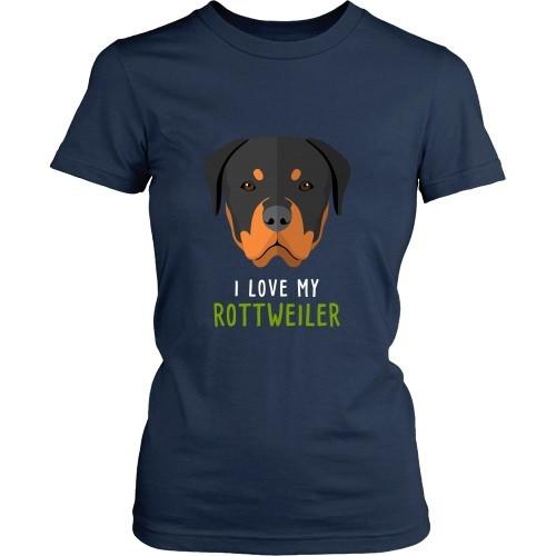 Dogs T Shirt - I love my Rottweiler-T-shirt-Teelime | shirts-hoodies-mugs