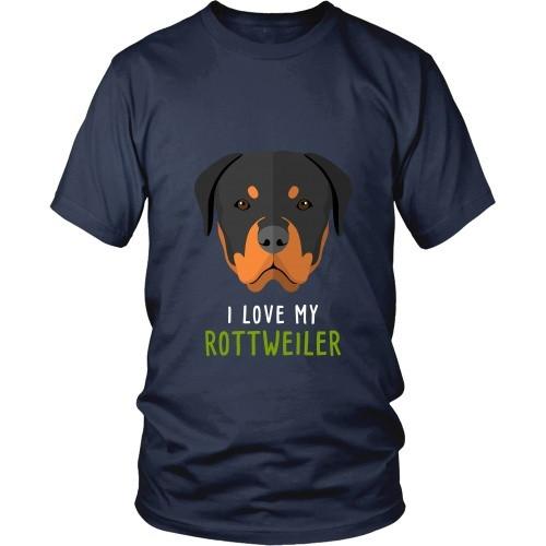 Dogs T Shirt - I love my Rottweiler-T-shirt-Teelime | shirts-hoodies-mugs