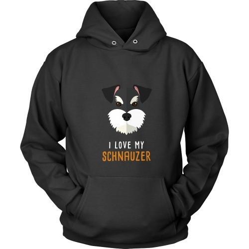 Dogs T Shirt - I love my Schnauzer-T-shirt-Teelime | shirts-hoodies-mugs