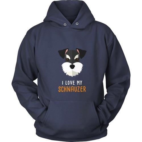 Dogs T Shirt - I love my Schnauzer-T-shirt-Teelime | shirts-hoodies-mugs