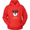 Dogs T Shirt - I love my Schnauzer-T-shirt-Teelime | shirts-hoodies-mugs