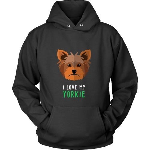 Dogs T Shirt - I love my Yorkie-T-shirt-Teelime | shirts-hoodies-mugs