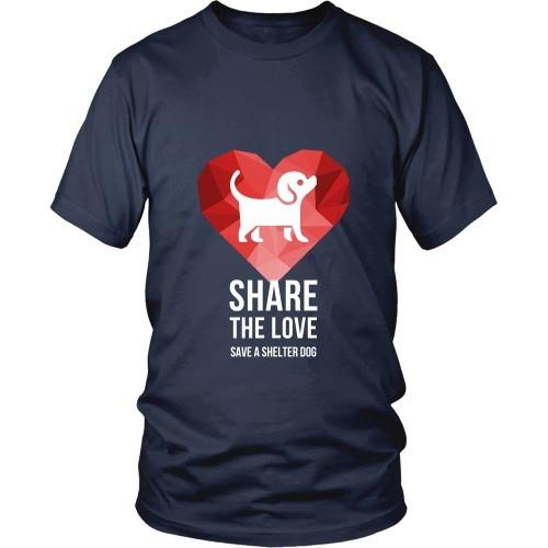 Dogs T Shirt - Share the Love Save a Shelter-T-shirt-Teelime | shirts-hoodies-mugs
