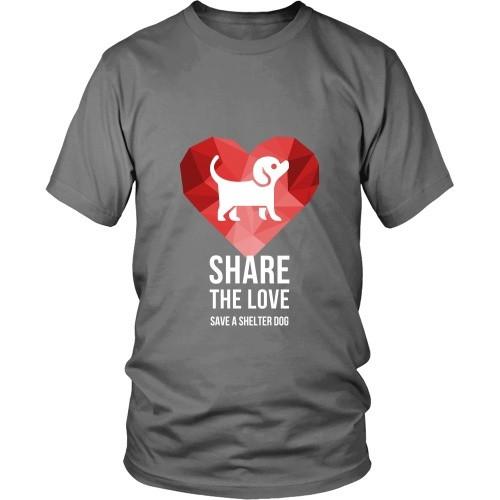 Dogs T Shirt - Share the Love Save a Shelter-T-shirt-Teelime | shirts-hoodies-mugs